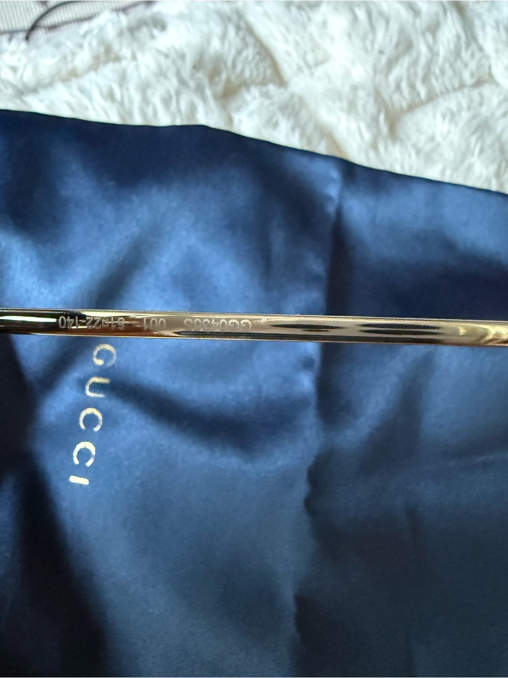 Gucci Women's Black Oversized Cat-Eye Sunglasses - Picture 8 of 8